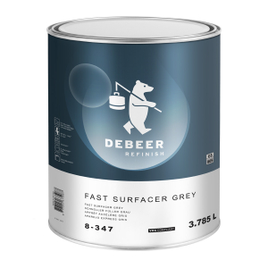 DeBeer Fast Surfacer Grey 3,78L i gruppen Lackering / Lackering / Grundmaterial hos Tipro Bil & Lackprodukter AB (8-347)