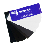 DeBeer Frgprover Matt klarlack